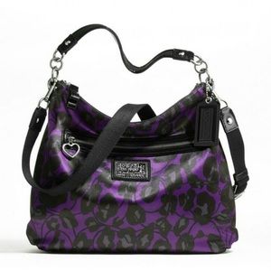 [coach] authentic purple poppy shoulder purse